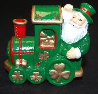 SHAMROCK TRAIN ORN
